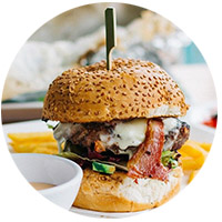 Le burger de bœuf 